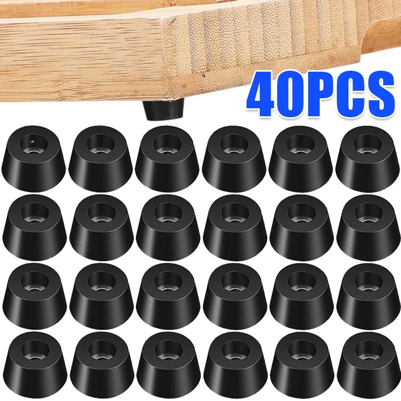 40/8PCS Chair Leg Caps Rubber Leg Protector Pads Furniture Table Covers Socks Plugs Cover Furniture Leveling Leg Home Decor