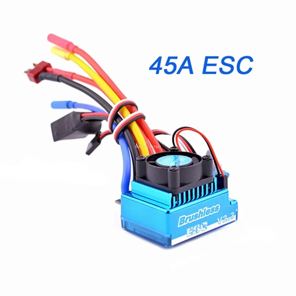 Controlador de velocidad eléctrico ESC sin escobillas, resistente al agua, 45A, 60A, 80A, 120A, a prueba de polvo para 1/8 1/10 1/12 RC Car Crawler RC Boat Part