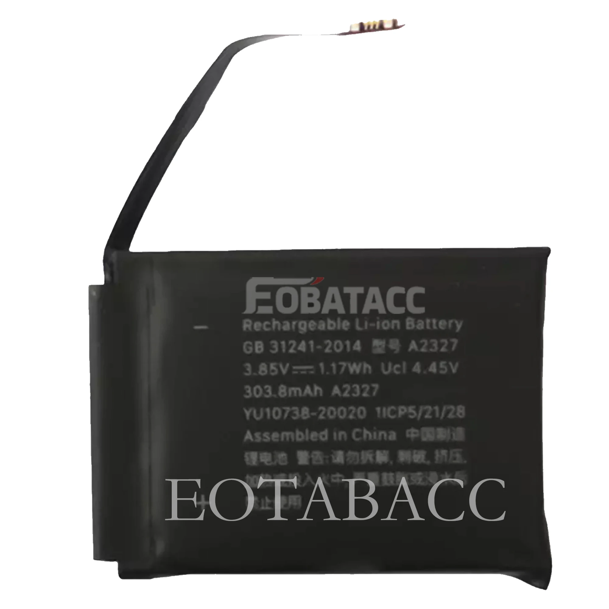 EOTABACC New Replacement Watch Battery A2327 For Apple Watch Series 6 44mm 303.8mAh High Quality Watch Battery +Free Tools