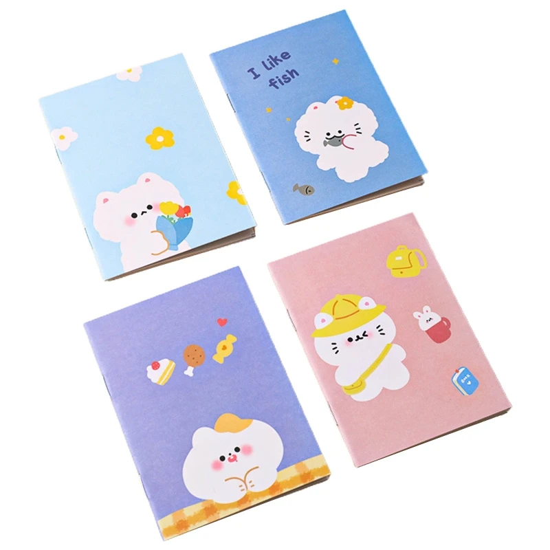 Y1UB Mini Notebook Memo Notepad 32 Pages Korean Stationary for Kindergarten Kid