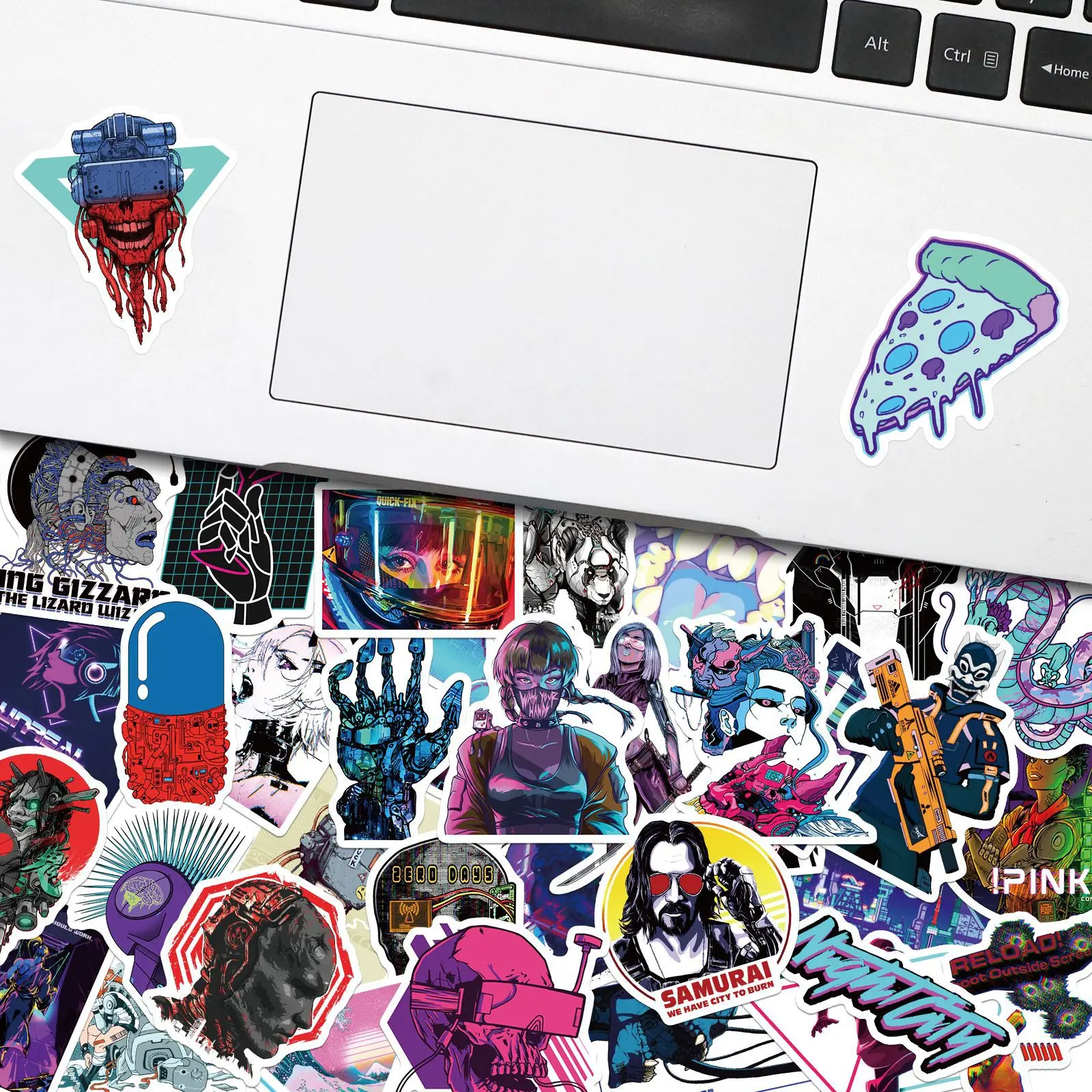 50pcs Punk Rock Sticker Pack, Cool Rock and Roll Stickers for Guitar Water Bottle Laptop Phone, Fashion Stickers for Teens Kids