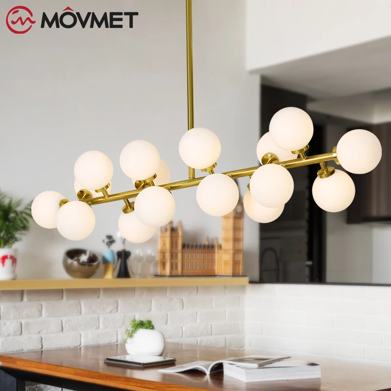 Modern Gold LED Chandeliers Suspension Light Fixtures Decor Home Living room Bedroom Kitchen Pendant Chandeliers Lighting