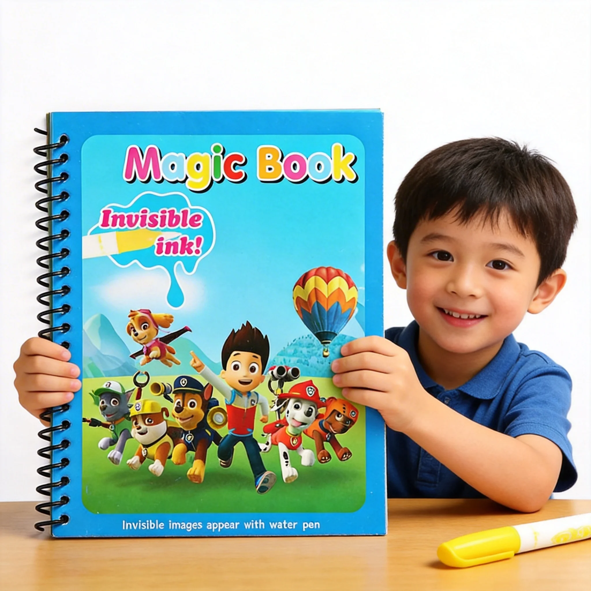 Libro para Colorear DIY Patrulla Canina, Libro de Pintura de Graffiti, Figura de Anime, Dibujos Animados para Colorear, Rompecabezas para Niños y Niñas, Juguetes de Dibujo, Papelería