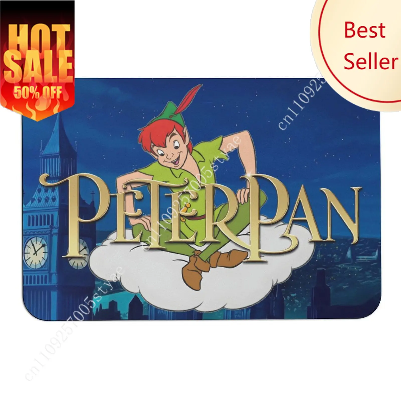 

Peter Pan Doormat Disney Cartoon Rug Floor Mats Welcome Porch Home Holiday Party Decor Carpet Gifts Custom Non-Slip Rugs Cosplay