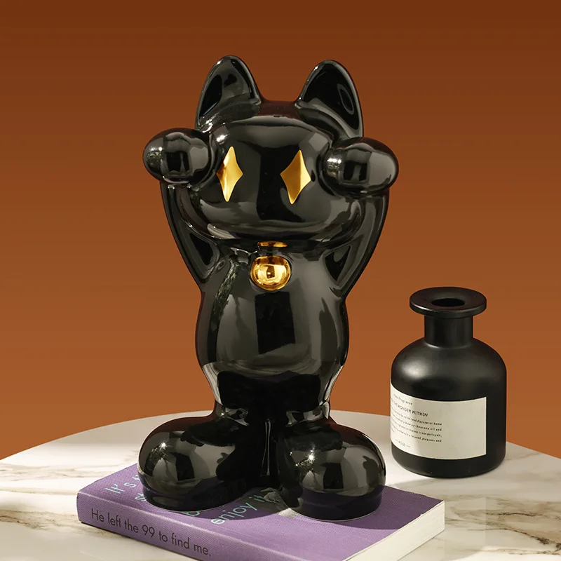 

Star Lucky Cat Living Room Decoration Home Modern High-Grade TV Cabinet Wine Cabinet Niche Decoration Gift