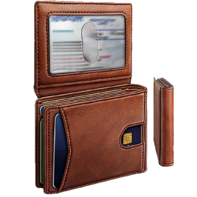 Multi-function Business Card Holder Luxury Men Money Clips Cartera Mujer Wallet Portable Credit Card Holder Card Clip Vallet Men