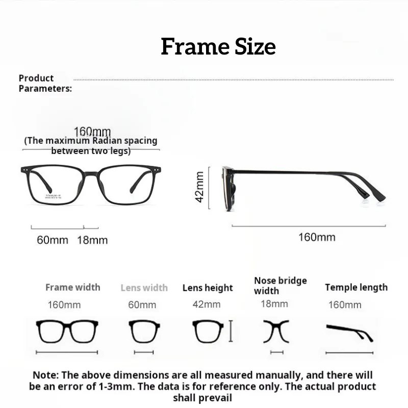 MOMOJA Men's Ultra Light Square Glasses Frame TR90 Alloy Fashion Flexible Casual Extra Super Big Size 160 Daily Eyeglasses M8333