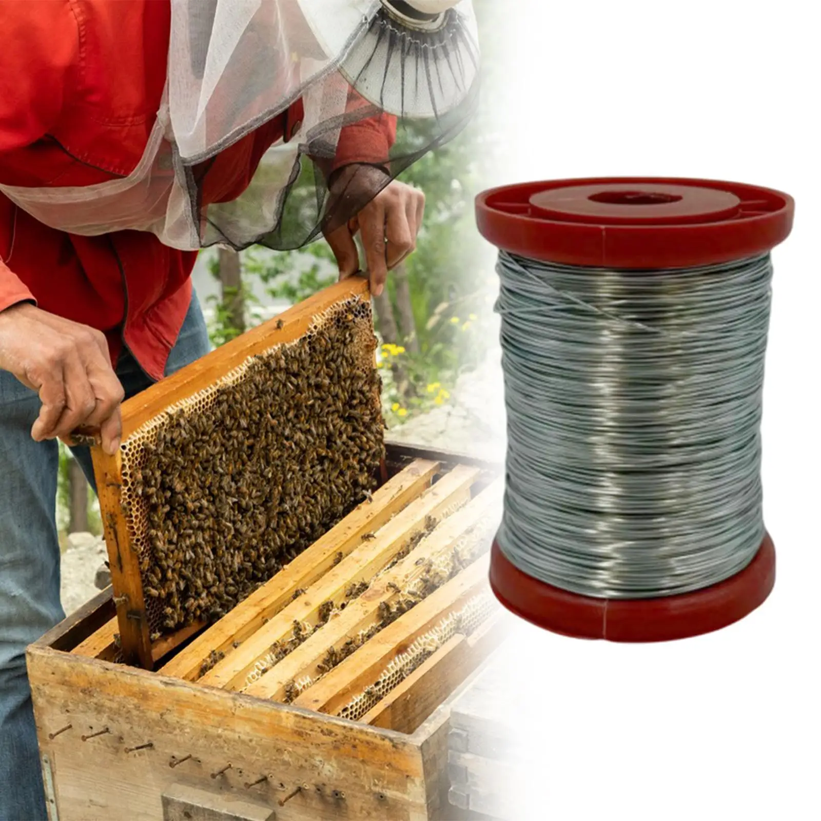 Bee Hive Frame Foundation Wire Supplies Practical Multi Purpose 24 Gauge Bee Hive Tool Beekeeping Comb Tool Beekeeping Equipment