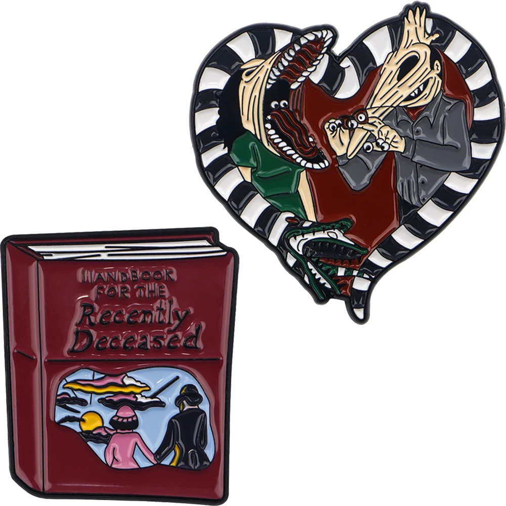 Collection Horror Movie Enamel Pin Brooches on Clothes Badge Bag Clothes Lapel Woman Men Jewelry Gift