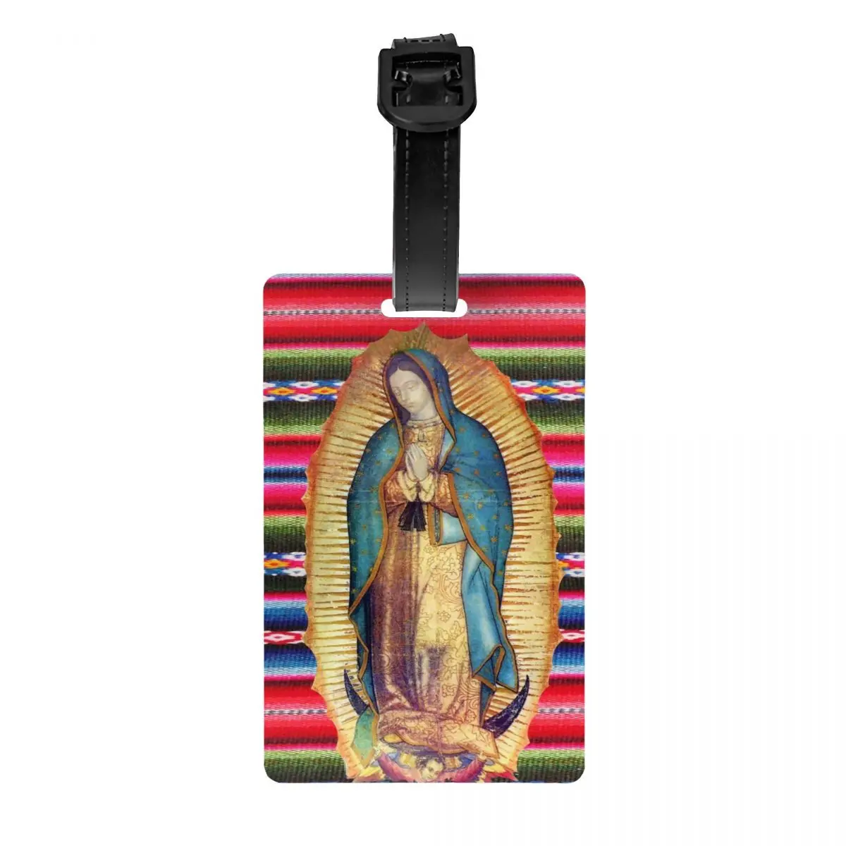 

Custom Our Lady Of Guadalupe Virgen Maria Zarape Luggage Tag Custom Virgin Mary Catholic Baggage Tags Privacy Cover Name ID Card