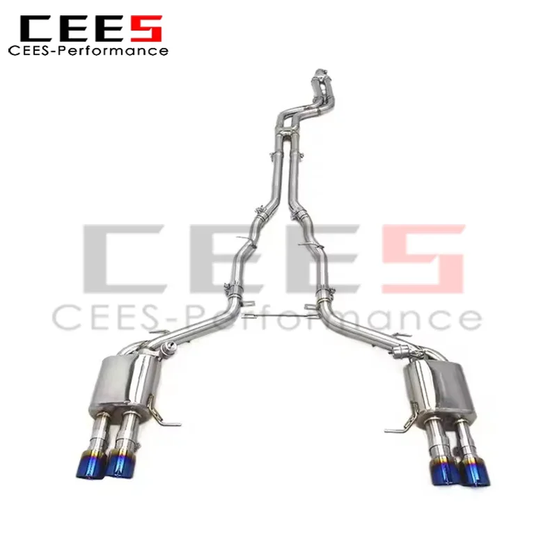 

Cees Catback выхлопные трубы для BMW 640/640i 3.0T 2012-2018 производительность глушитель вакуумный клапан SS304 выхлопная система из нержавеющей стали