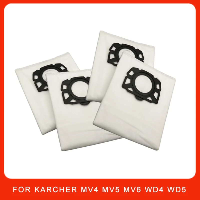 Washable Dust Bags For Karcher MV4 MV5 MV6 WD4 WD5 WD6 WD4000 To WD5999 Vacuum Cleaner Spare Part Dust Bag Accessories