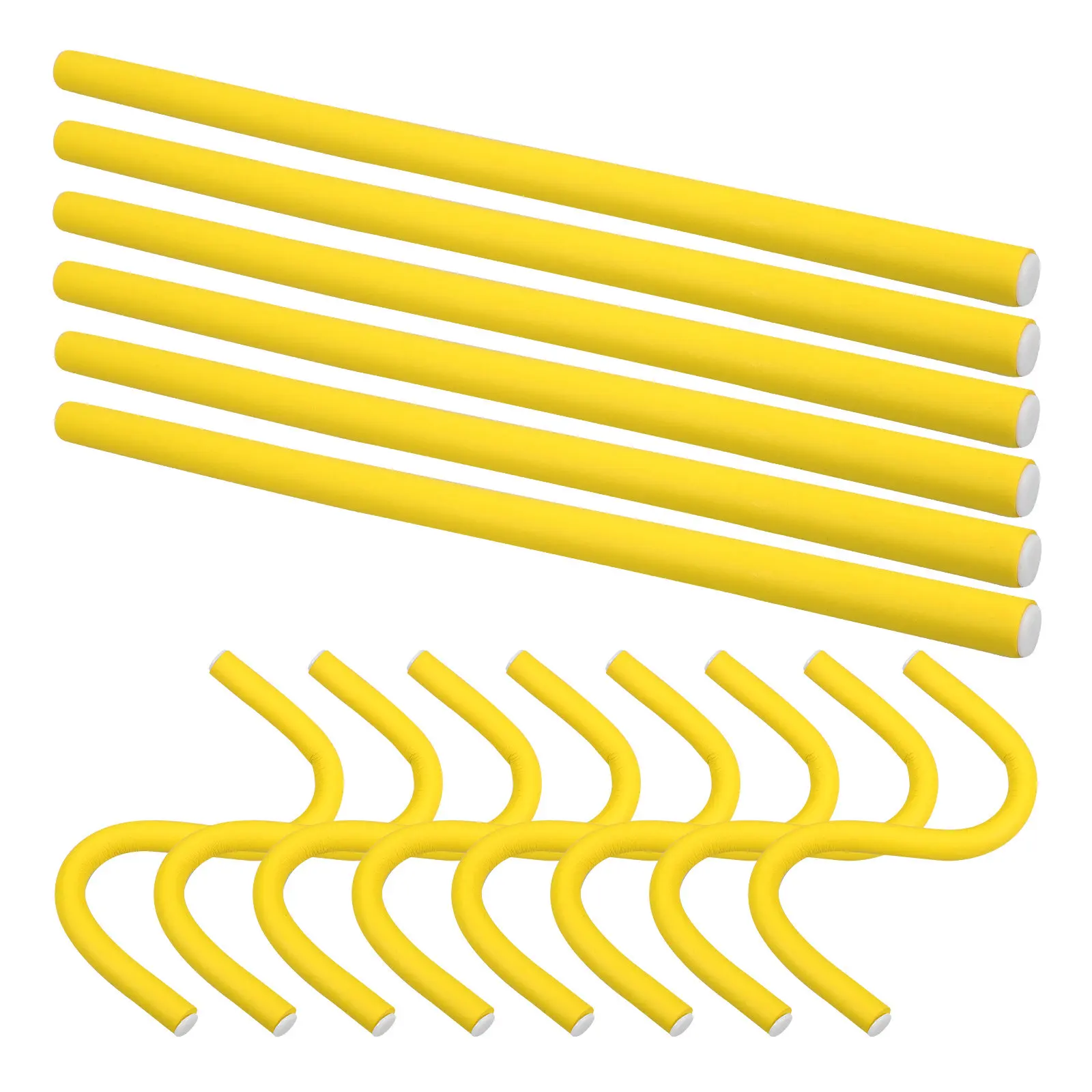 

20 шт. гибких поролоновых бигуди для холодной завивки, универсальные, легко изгибающиеся, для создания спиральных локонов, для женщин, для самостоятельного использования