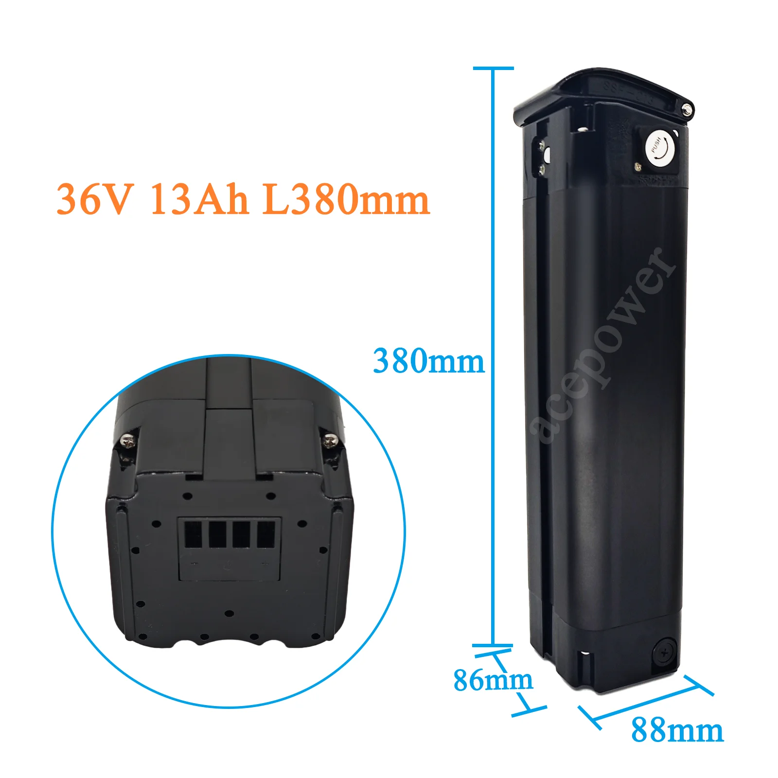 E-Bike Akku für TELEFUNKEN Multitalent ZÜNDAPP Z510 36V 10,4Ah 13Ah 17,5Ah Silberfisch-Akku für TELEFUNKEN Multitalent