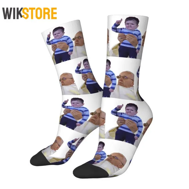 

The GOAT Hasbulla Magomedov Mens Crew Socks Unisex Cute Spring Summer Autumn Winter Breathable Dress Sock