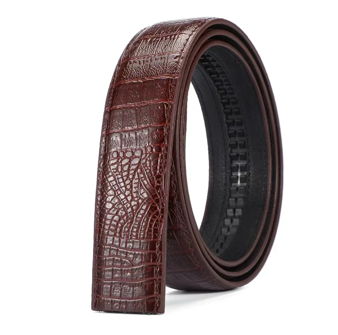 Männer Automatische Schnalle Gürtel Keine Schnalle Gürtel Marke Gürtel Männer Hohe Qualität Männlich Echte Strap Jeans Gürtel Kostenloser Versand 3,5 cm Gürtel – Detail 3