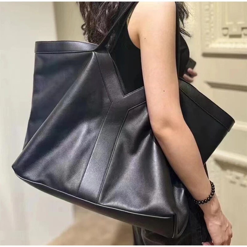 Y-shaped Design Straw Underarm Bag With Small Bag Leisure Vacation  Large Capacity Woven Wing Tote Bag Versatile Shoulder Bag