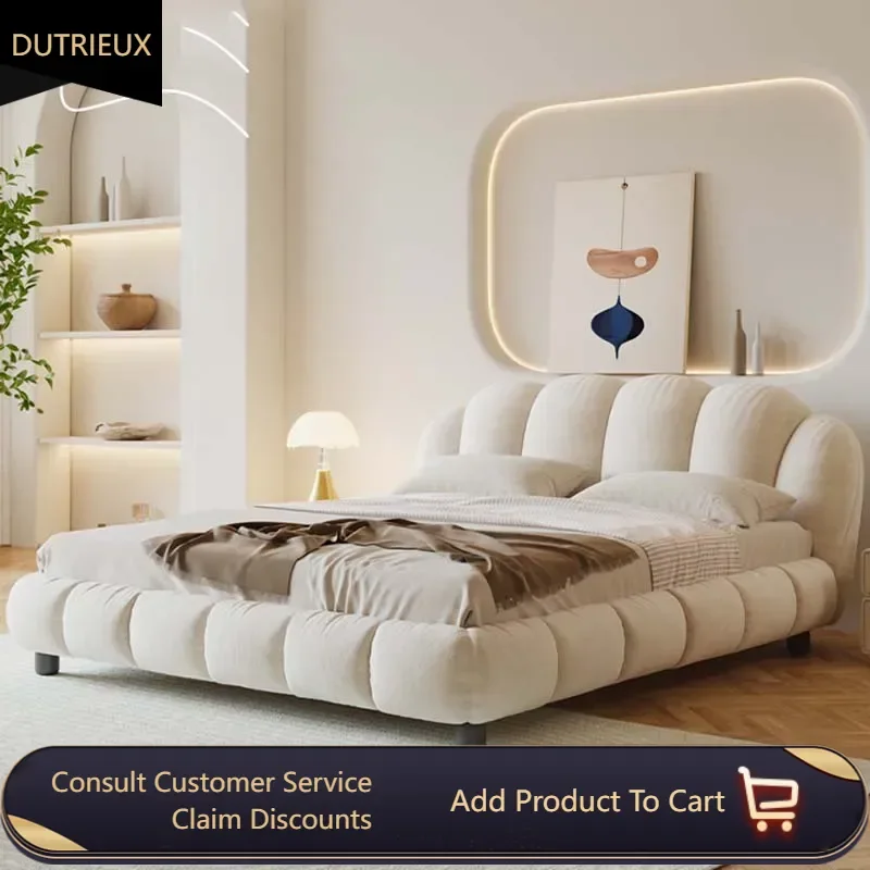 

Storage Wood Double Bed Nordic Princess Loft Full Size Double Bed Queen Sleeping European Cama Matrimonio Bedroom Furniture