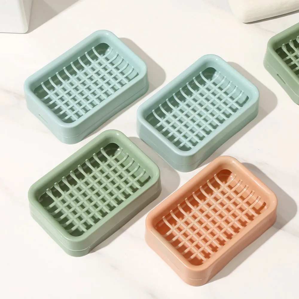 Bathroom Soap Dish Plate Storage Case Home Shower Travel Hiking Holder Container Soap Box Plastic Soap Box Dispenser Soap Rack