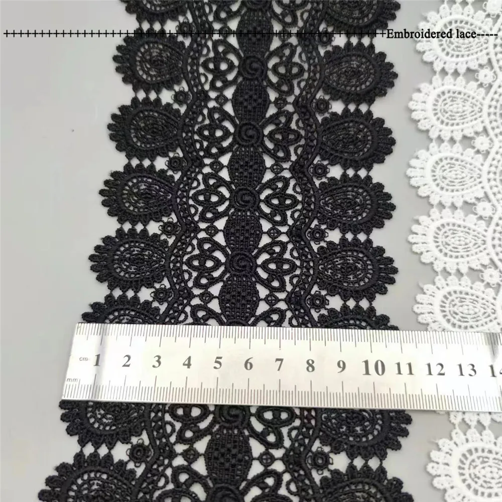 Black White Lace Fabric DIY Crafts Sewing Suppies Decoration Accessories For Garments Milk silk Lace Trim