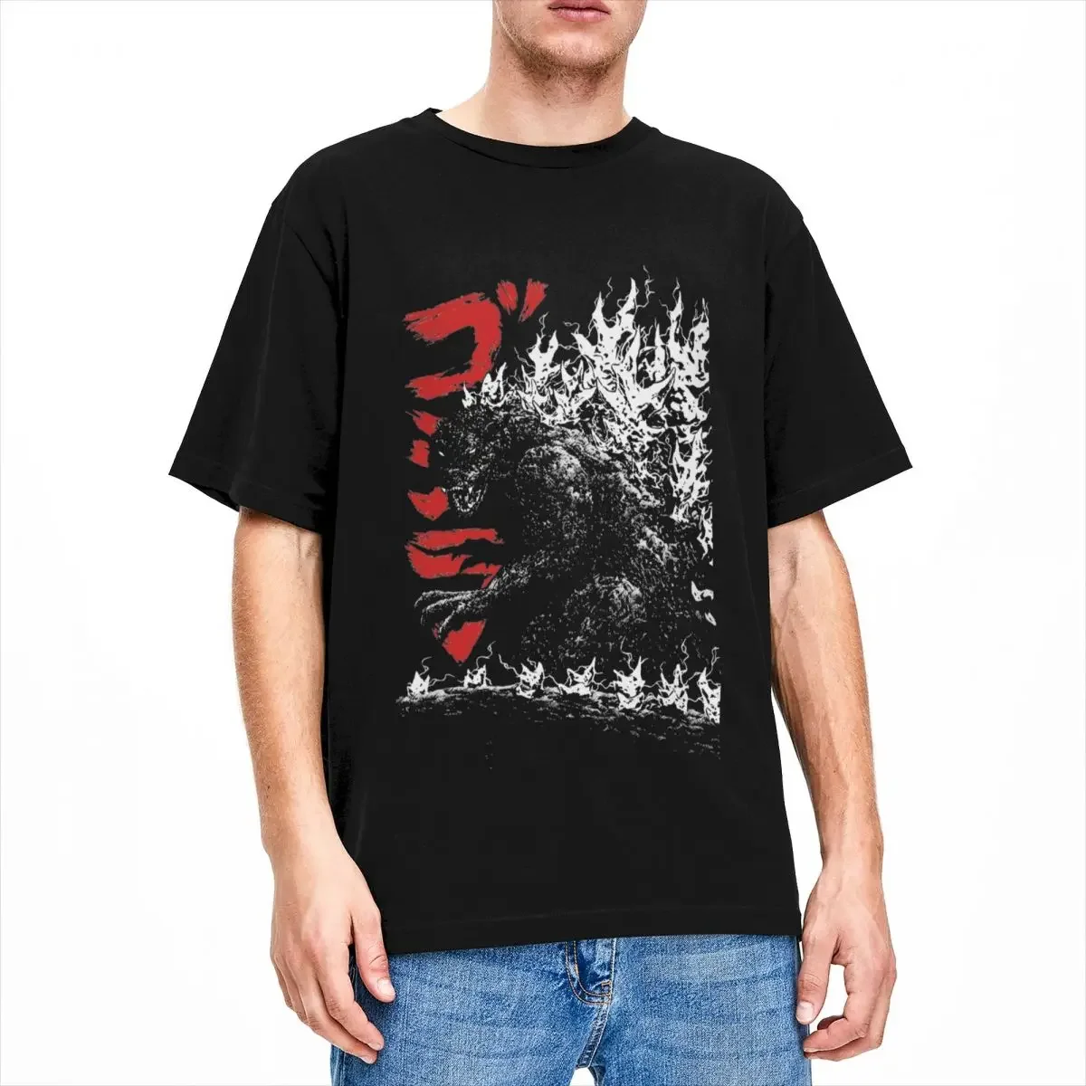 Camiseta de algodón con logotipo personalizado para parejas, camisa de Millenium Godzillaed 2000 Minus, camiseta Hippie de verano, ropa informal Y2K, Idea de regalo, manga