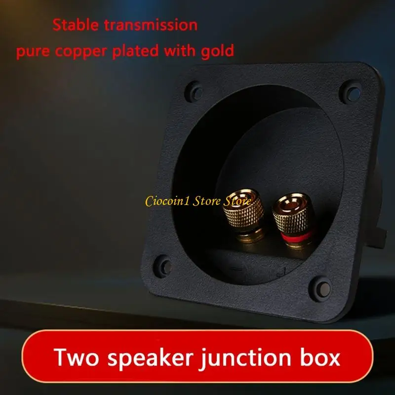 A3PC High Conductivity Coppers Terminals Professional Sound Spring Cup Connectors Black