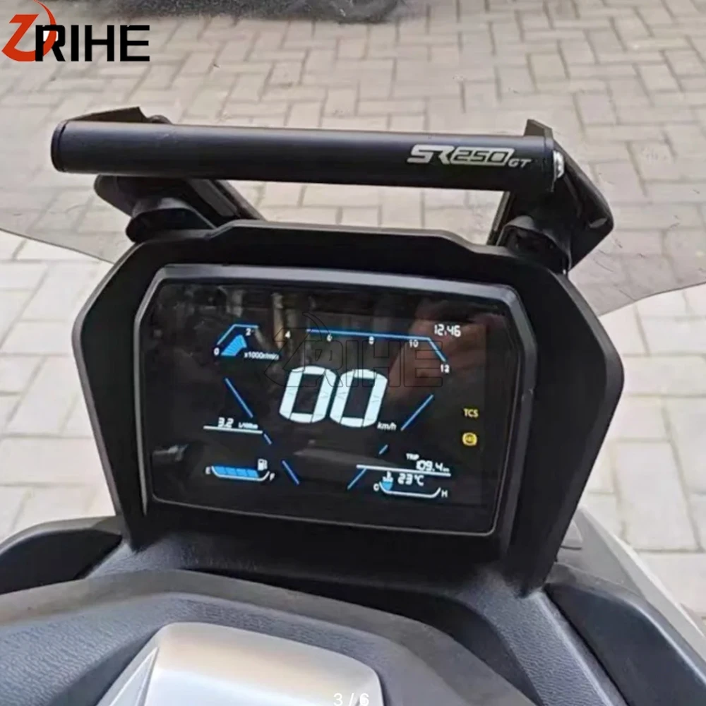 

2025 2026 FOR VOGE SR250GT SR 250 GT 2024 Motorcycle Aluminum GPS Phone Navigation Bracket Front Bar Phone Holder Mount Stand