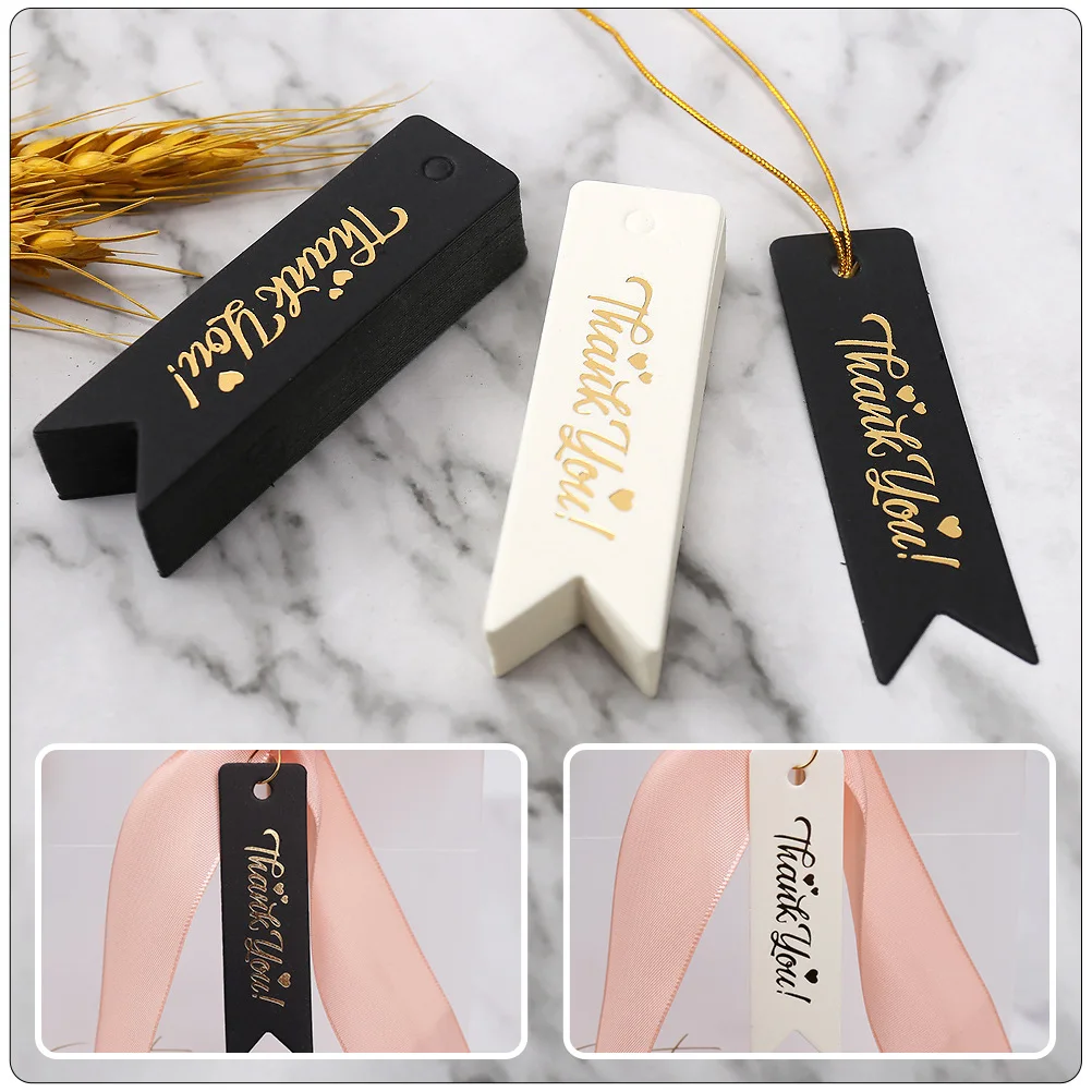 

200pcs Heart Shaped Thank You Paper Gift Label For Wedding Christmas Party Favors Bags Hanging Tags Decorative Gift Tags Labels