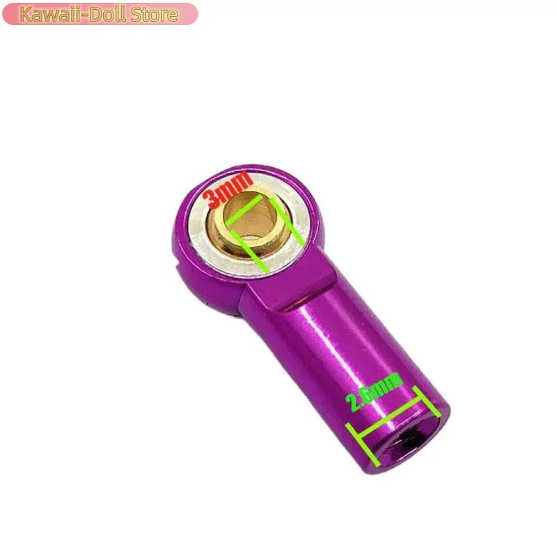 2Pcs Shock Absorber Ball Joint Metal M3 Link Tie Rod End Ball Joint For 1/10 RC Car Crawler AXIAL SCX10 D90 Tamiya CC01 YK4102