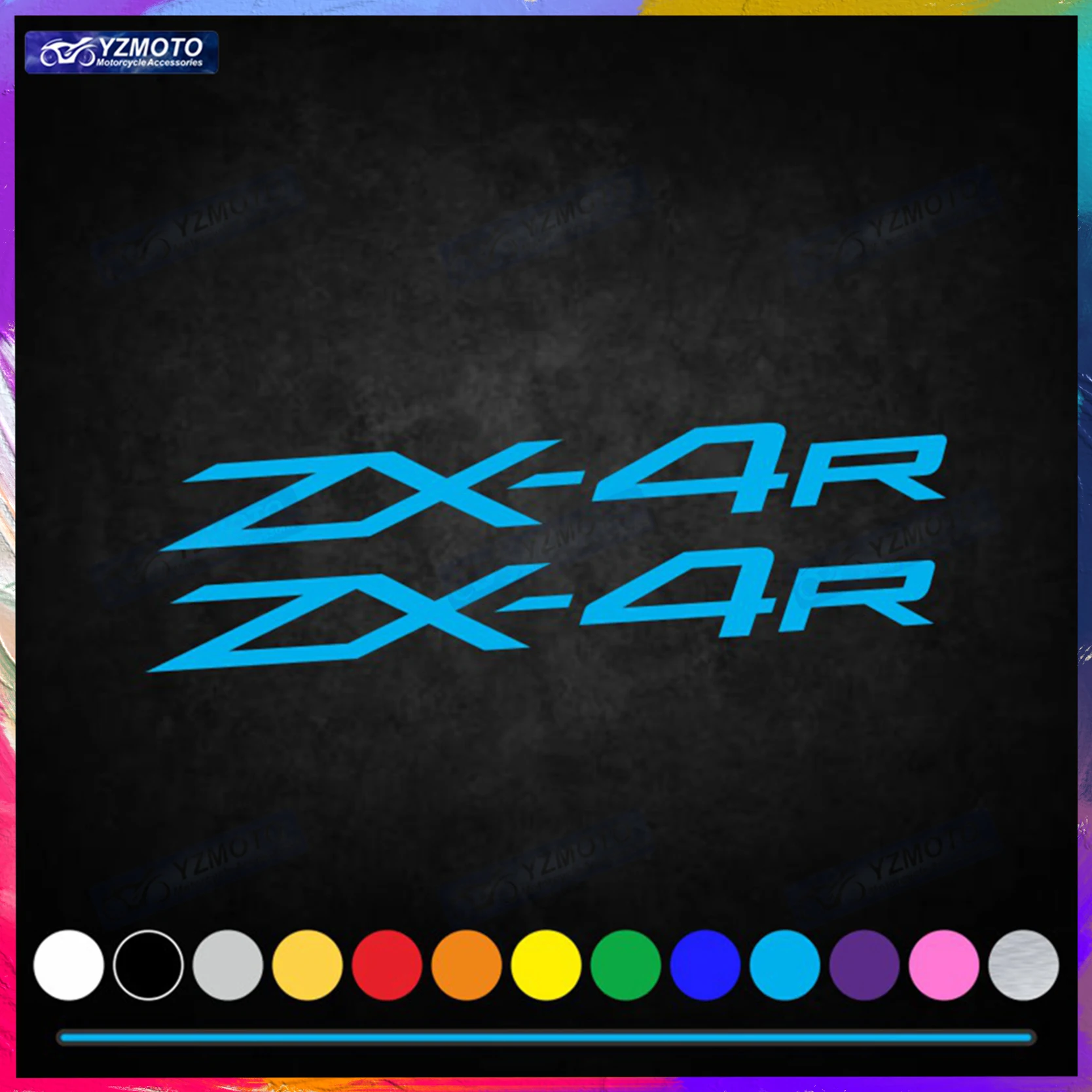 

For ZX-4R ZX 4R Motorcycle Racing Sticker Car Body Decal Fuel Tank Engine Logo Fairing Windshield Helmet Decoration Stickers