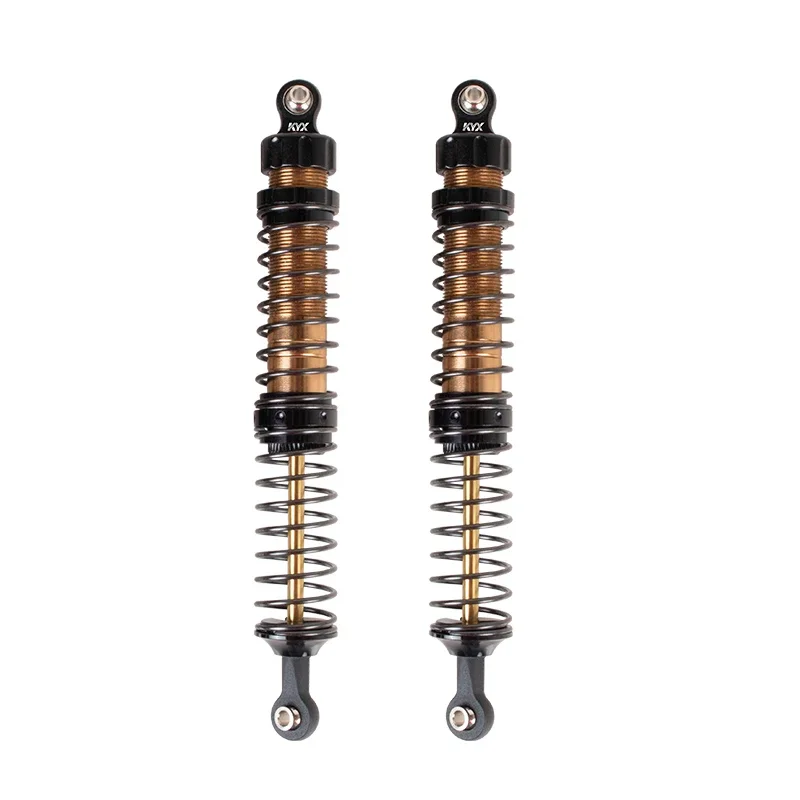 KYX Racing 128mm Metal Front Rear Shock Absorber Upgrades Parts Accessories for 1/10 RC Crawler Car Axial Traxxas Redcat (2pcs)