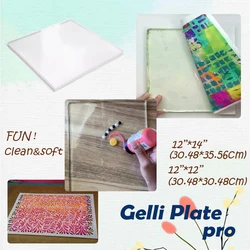 Pro 12 Inch Clear Gelli Resin Plate for Monoprinting & Craft Mixed Media Cardmaking Art Printmaking Gel Supplier