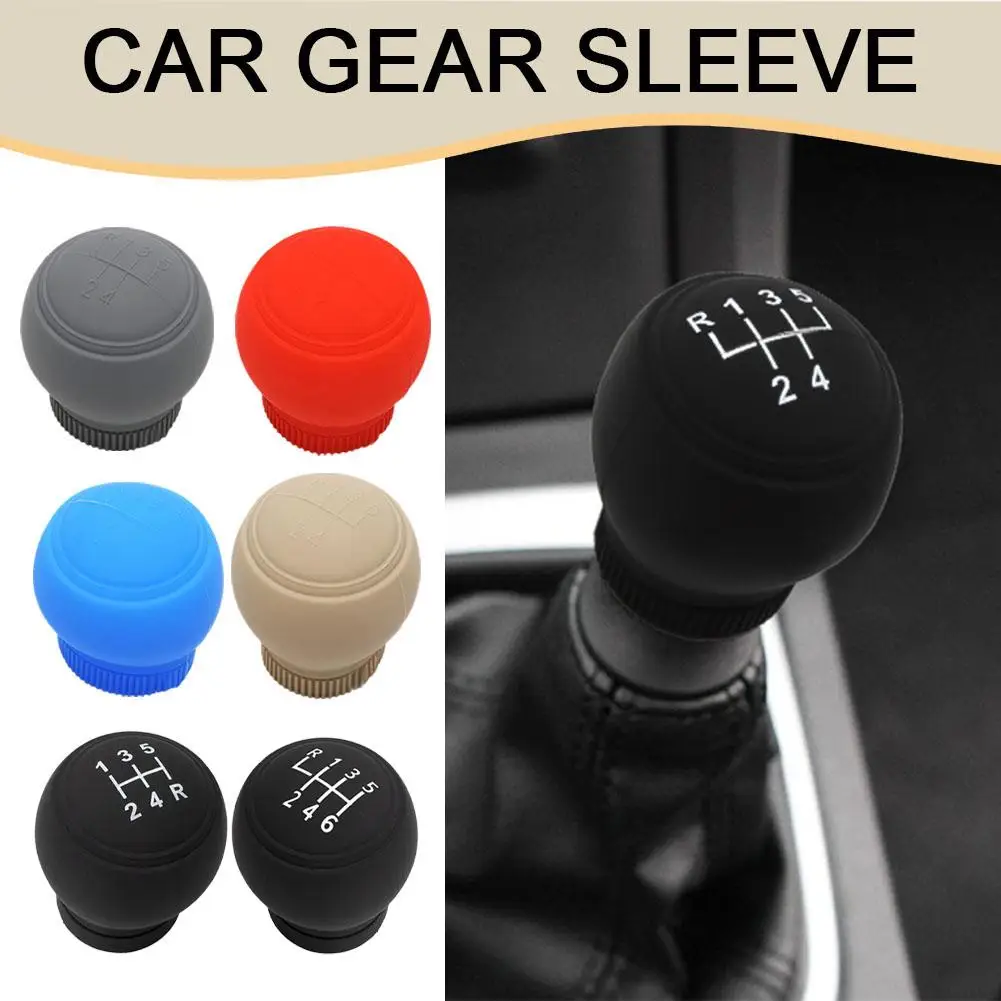 For Toyota Corolla Thunder Gear Lever Cover Corolla Shift Car Manual Gear Round Silicone Knobs Interior Decoration