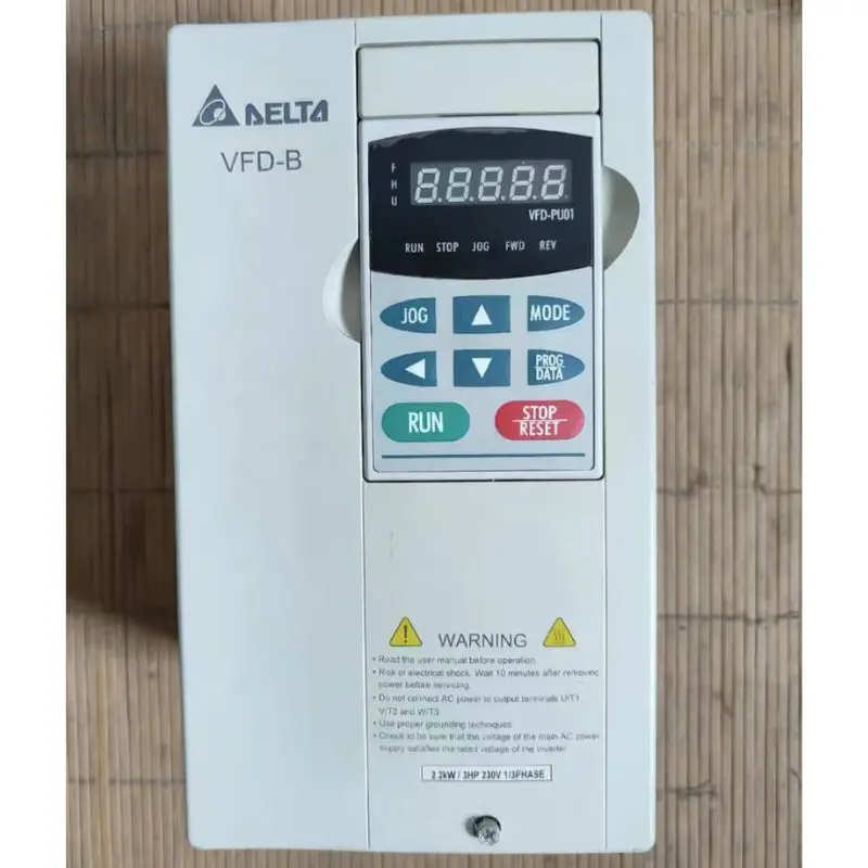 

Second hand VFD022B21A inverter 2.2KW 220V test Ok Quick delivery