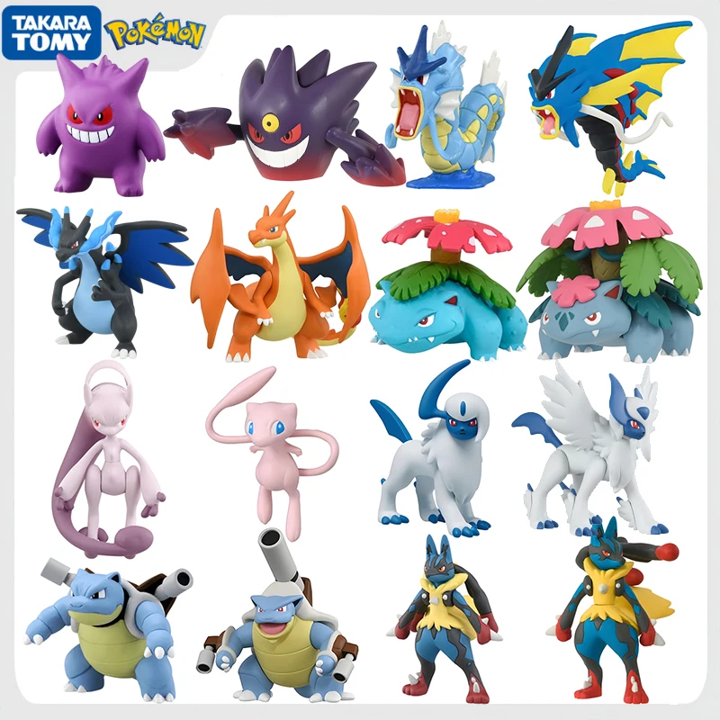 

Original Takara Tomy Pokemon Mega Gengar Gyarados Lucario Absol Figure Toys Anime Venusaur Charizard Blastoise Mewtwo Model Doll