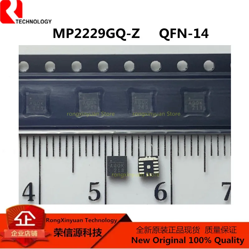 MP2229GQ-Z MP2229GQ AGQK AGQ QFN14 MP2229 Высокоэффективная 21 В, 6 А, синхронный понижающий преобразователь, оценочная плата 100% новая