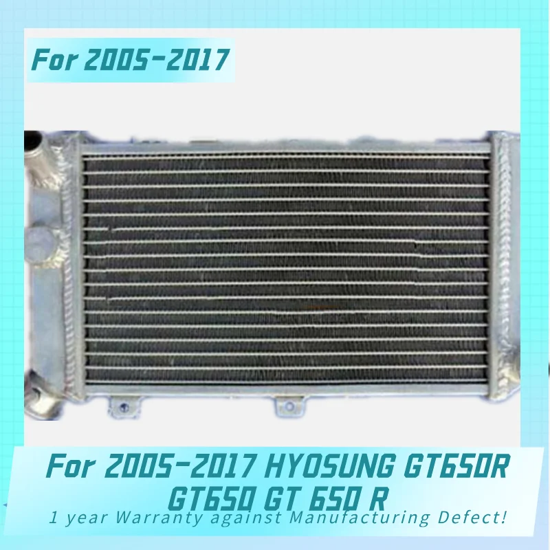 Aluminum Radiator  For 2005-2017 HYOSUNG GT650R GT650 GT 650 R Cooler Cooling Coolant 2005 2006 2007 2008 2009 2010 2011 2012