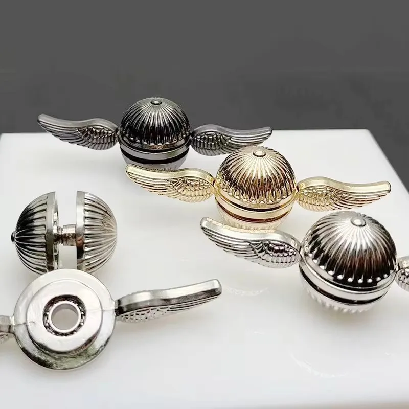 1 PCS EDC Fidget Spinner Giocattolo Punta delle dita Ali rotanti Giroscopio Alleviare lo stress Giocattolo Per bambini Per adulti Rotante Sfera di metallo Desktop