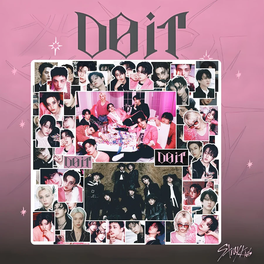 

100 шт., наклейки Stray Kids, мини-альбом, товары для аниме, периферийные наклейки, наклейки для багажа Felix, наклейки для фотографий знаменитостей