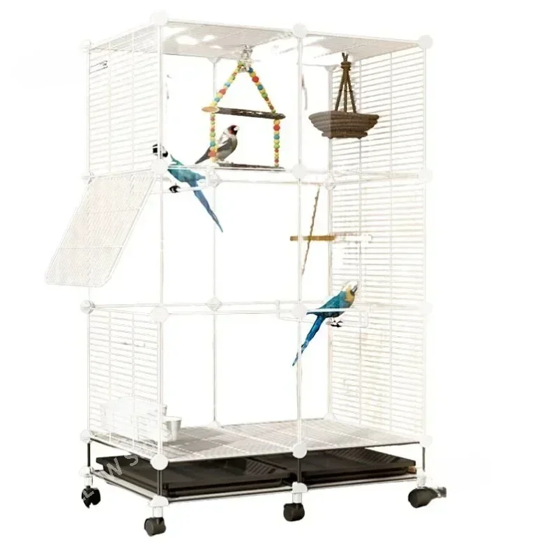 

Special Canary Bird Cages Parrot Budgie Outdoors Portable Large Bird Cage Park Breeding Birds Supplies Luxury Parrot Nest