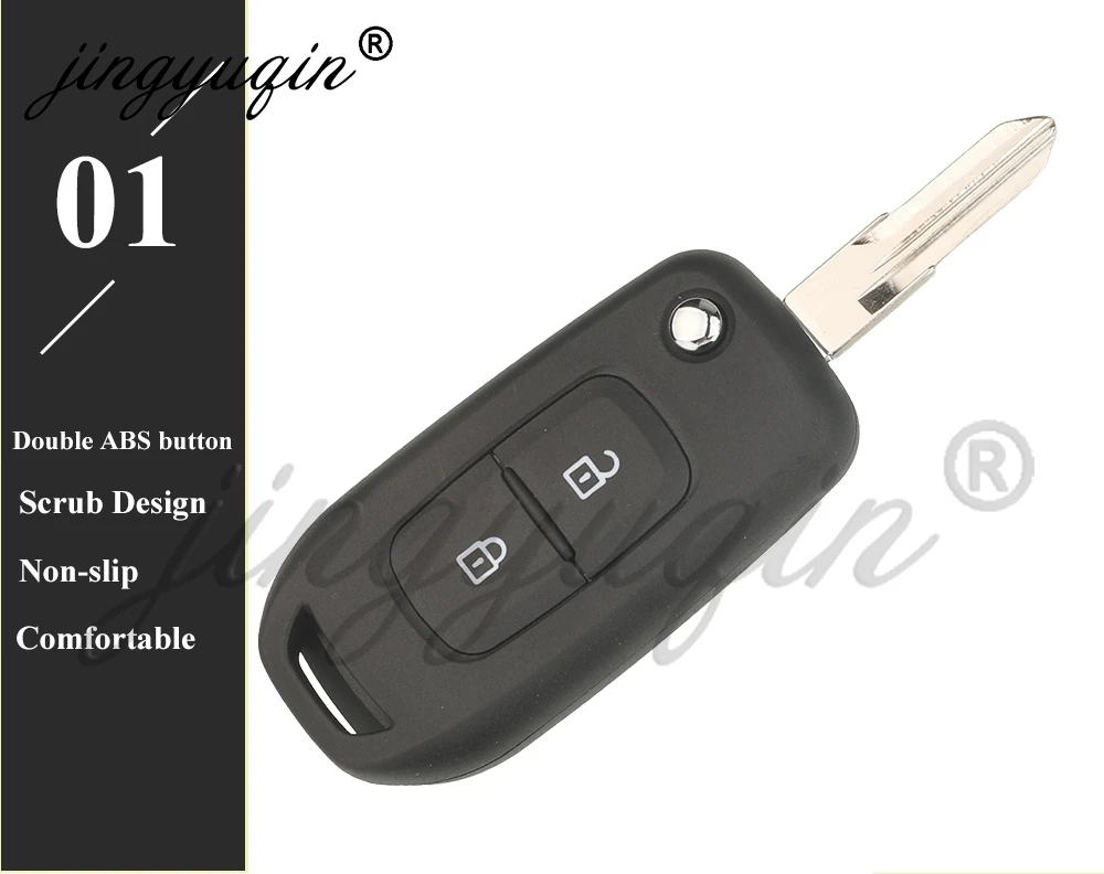 Verbesserte Modifizierte Klappbare Autoschlüssel-Hülle für Renault Symbol Trafic Clio 4 Twingo Dacia Logan Sandero Dokker Duster VIVARO – Detail 6
