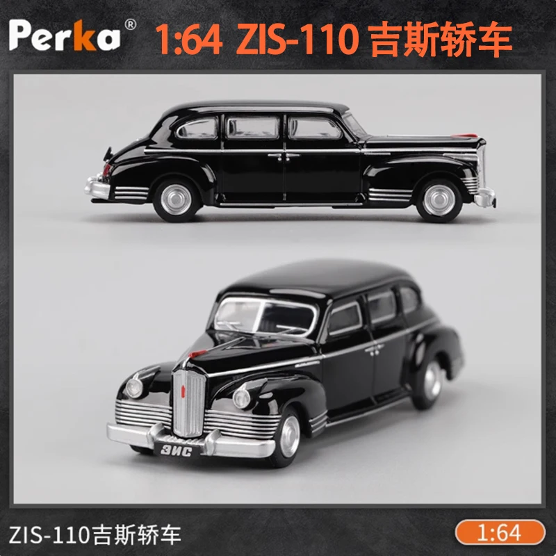 

Perka Model 1:64 Soviet ZIS-110 Sedan Alloy Car Mode Adult Classic Collection Gift Display Boy Toy