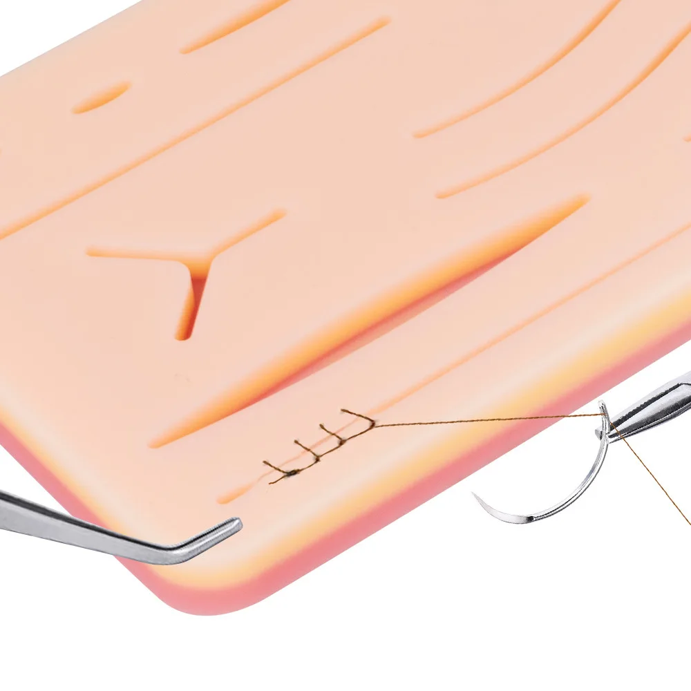 المهنية الجلد تشغيل الوسادة الجراحية خياطة التدريب 5 قطعة عدة تشريح خياطة ممارسة الصدمة اكسسوارات لطلاب الطب