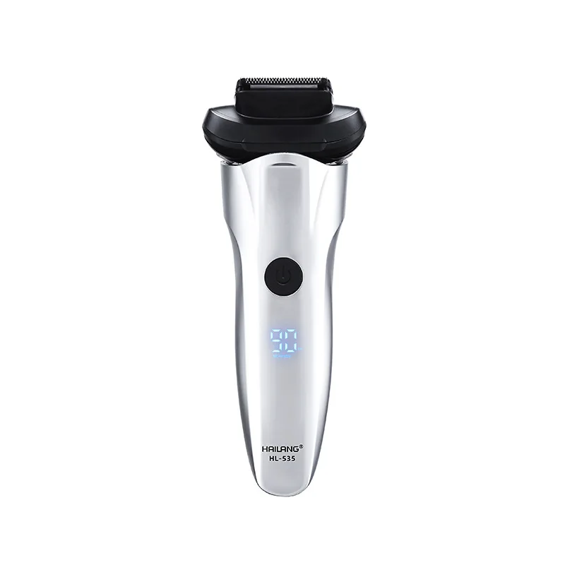 Portable Electric Shaver with Digital Battery Level Display Fully Waterproof Floating Trimmer Rechargeable Shaver for Travel