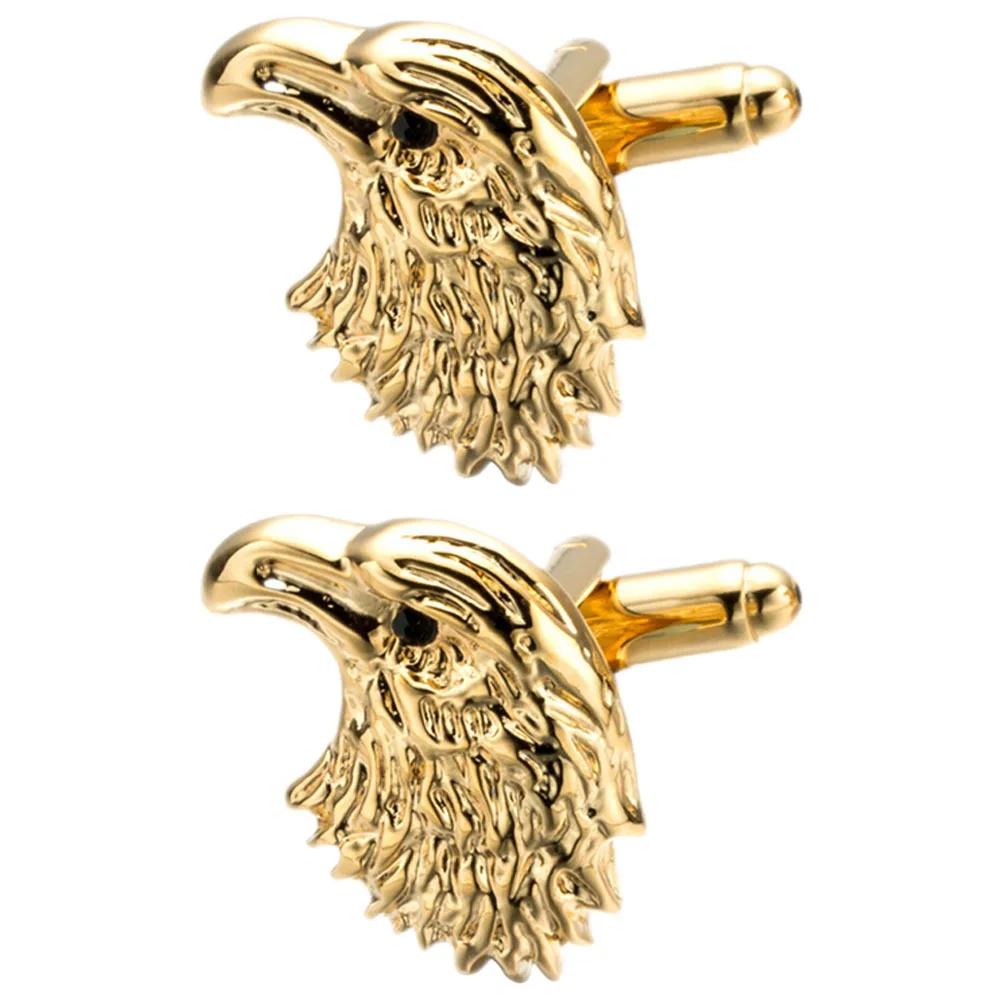 

1Pair Head Cuff Links Men Metal Cufflinks Smooth Surface No Damage to Clothes Tuxedo Shirt Cufflinks for Men