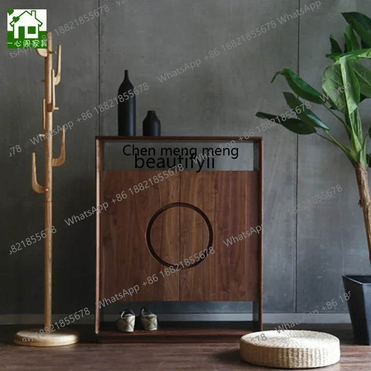cn8350 LHY zq Home Doorway Simple Hallway Vintage Storage Cabinet Entrance Cabinet Nordic Large Capacity Storage Cabinet Shoe Ca