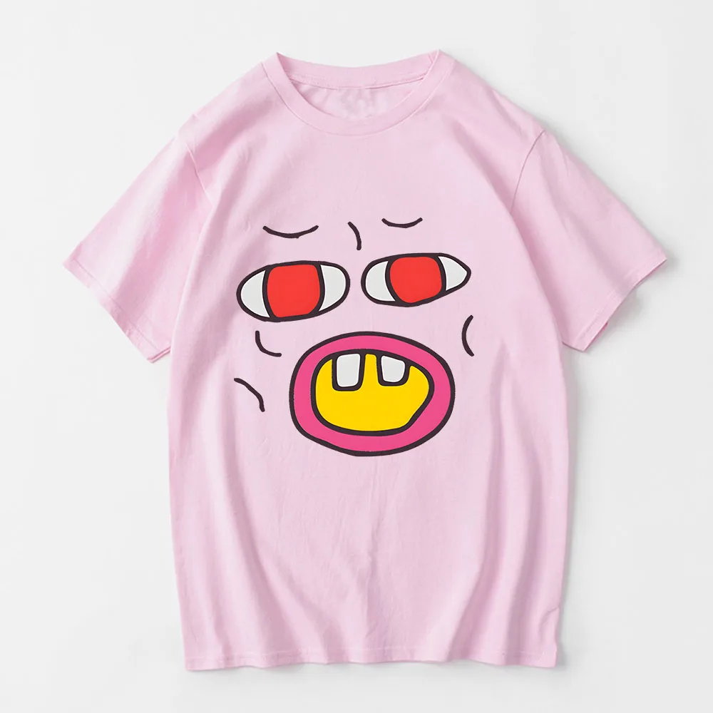 Tylerr The Creator Cherry Bomb T Shirts MEN Originality Anime Graphic Tshirts Funny Expression T-shirts 100% Cotton Short Sleeve