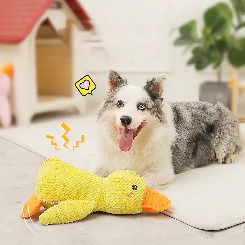 Gift Choice - Durable Plush Chew Toy with Sounds for Dogs Durable Plush Chew Toy with Sounds for dogs Quack-Quack Duck Dog Toy