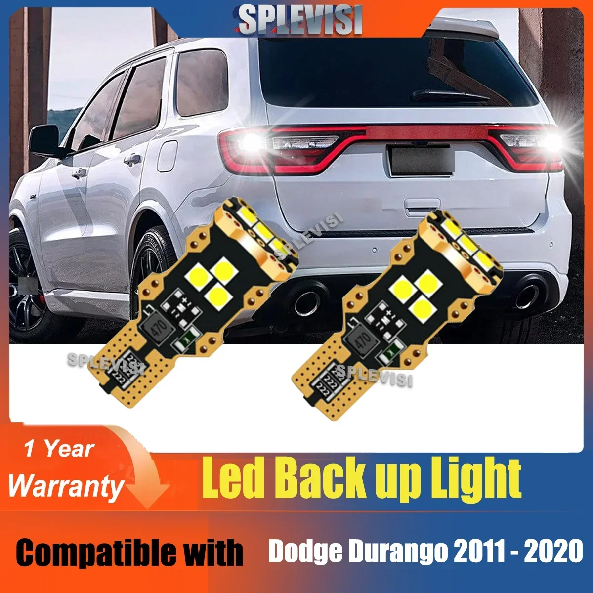 

T15 921 Car Brakeup Reverse Light White LED Bulb For Dodge Avenger Magnum Durango Charger Challenger Automobile Accessories