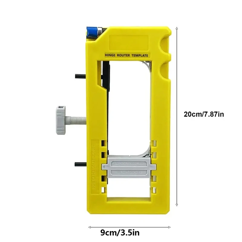 Modello di cerniera per porta modello di Router per cerniera per porta inserti rimovibili inclusi cerniera per armadietto Jig Stable Fit For 3-5in